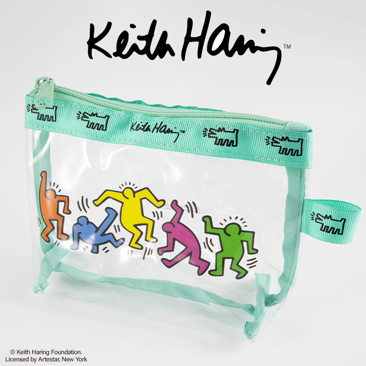 Keith Haring コラボ クリア台形ポーチ