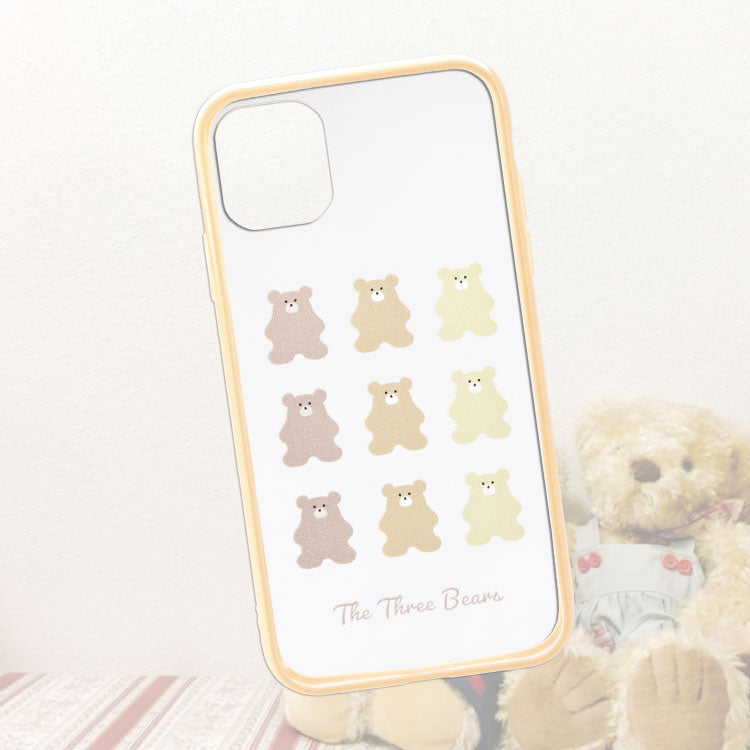 Fluffy Bears フチ付きクリアiPhoneXR/11対応ケース